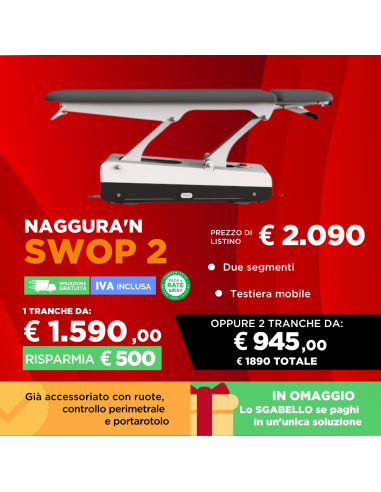 Lettino elettrico Naggura Swop 2...