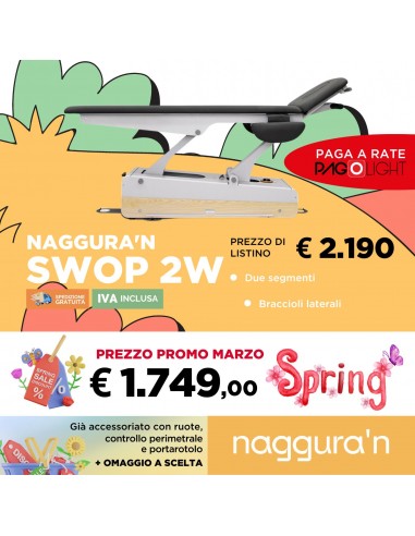 Lettino elettrico Naggura Swop 2W...