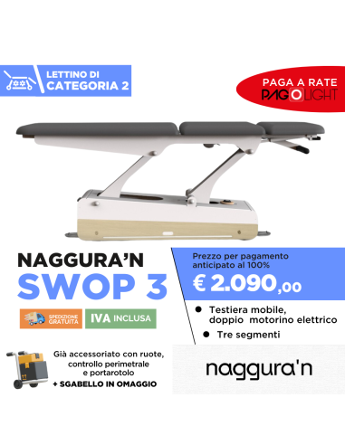 Lettino elettrico Naggura Swop 3