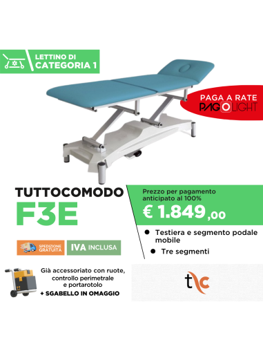 Lettino elettrico Tuttocomodo F3E