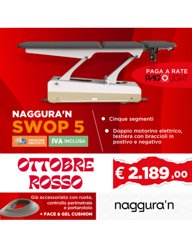 Lettino elettrico Naggura Swop 5