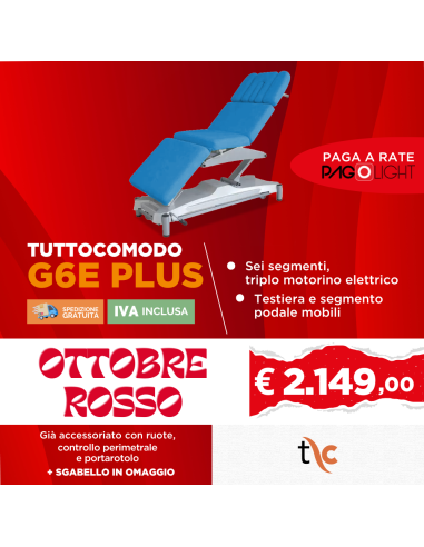 Lettino elettrico Tuttocomodo G6E PLUS